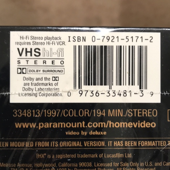 SEALED Titanic VHS 1998 - Paramount 2 Tape Set w/ Sprint Sticker Collectible - Picture 7 of 7